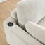 Canapé modulaire de 130 po en forme de L avec table pliante et port double, poches de rangement latérales, 2 coussins d'accoudoirs, repose-pieds à mouvement libre, mousse haute densité, chenille, 5 sièges, 2 couleurs-1217845824