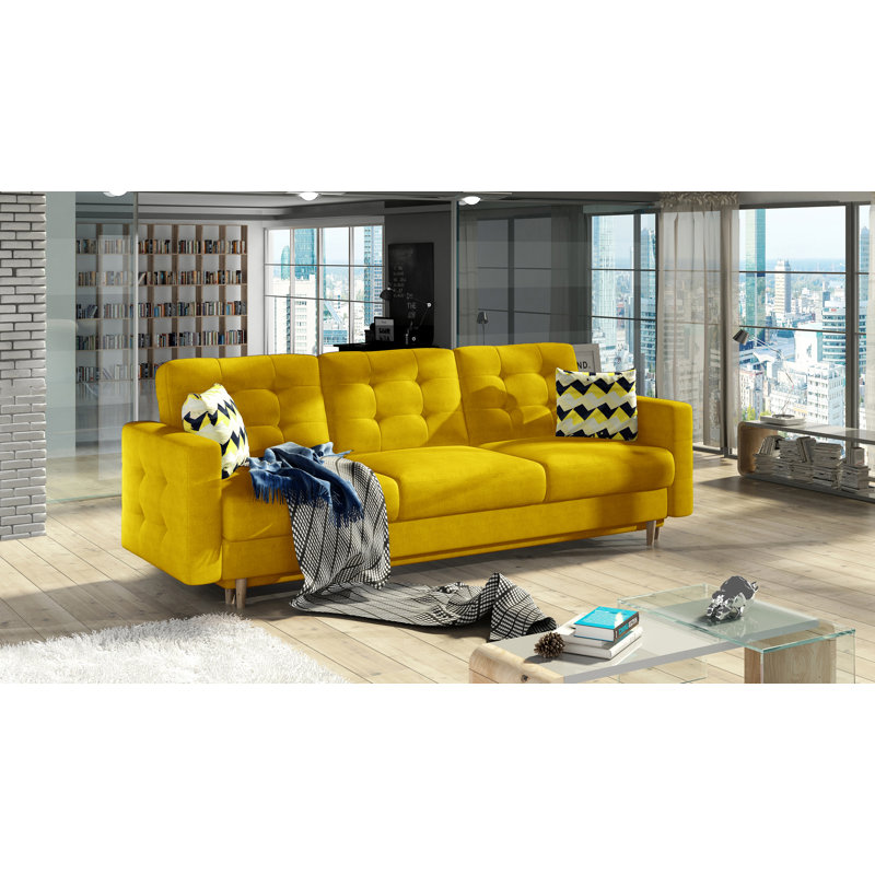 Valentin Sofa Bed, Yellow