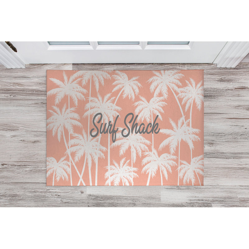 Paillasson Palm, Corail, L 60 po x L 84 po
