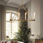 Lustre à DEL à 8 lumières de style bougie Ertac