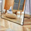Miroir de maquillage de salle de bain sur pied polyvalent avec support en métal-1647063625