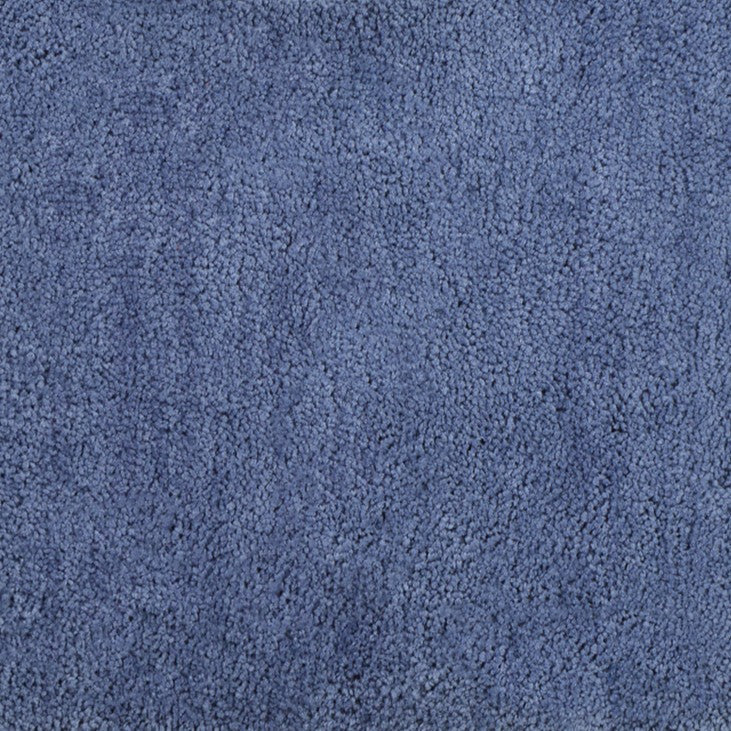 Joyce Microfibre U-Shape Pedestal Mat, Mid Blue