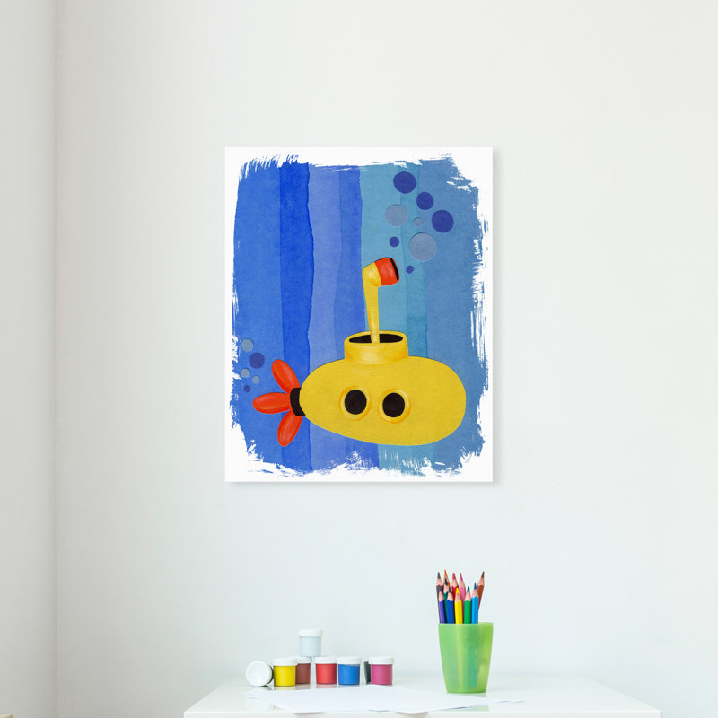 Art sur toile sous-marin Hiland Park, H 45 po x l 36 po x P 1,5 po