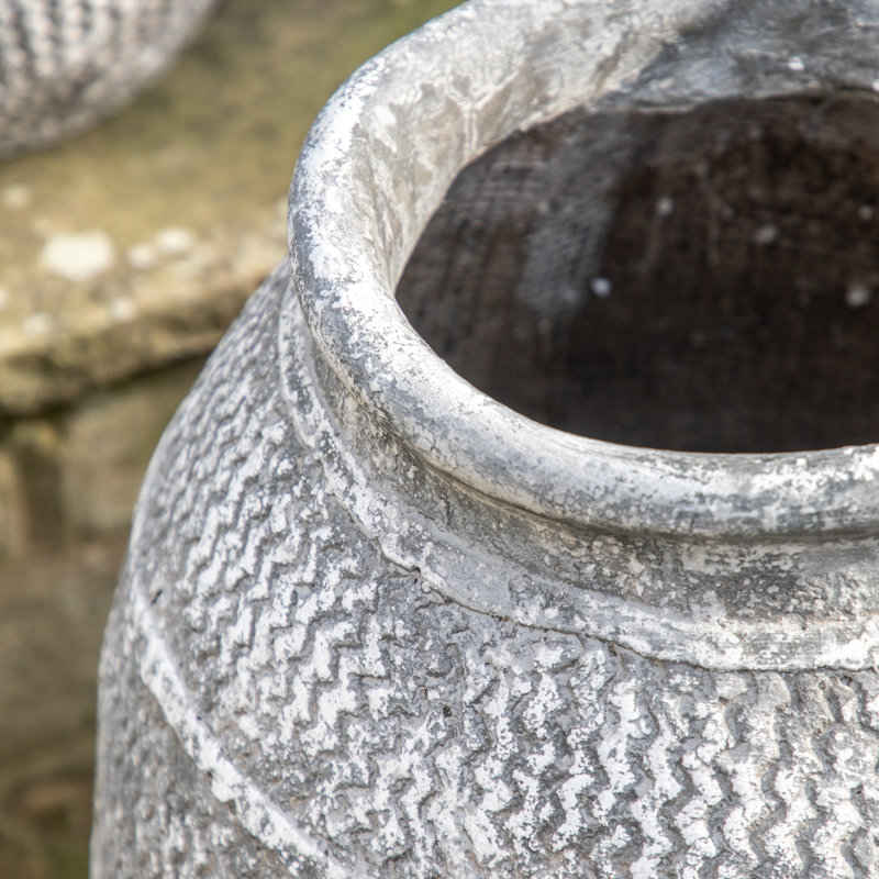 Attiyya Cement Table Vase, 49cm H x 36cm W x 36cm D