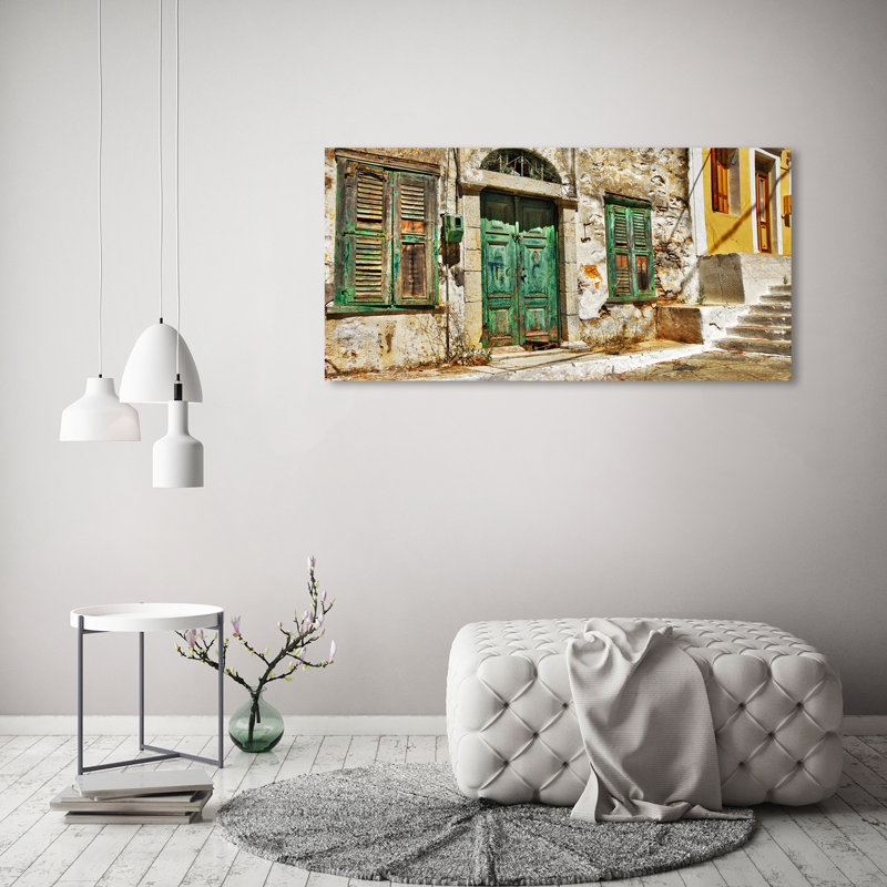 Greek Streets - Wrapped Canvas Print
