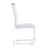 7-Piece Modern 63" Rectangular Tempered Glass Dining Set with Faux Leather Cantilever Chairs-1304132758-1303086899