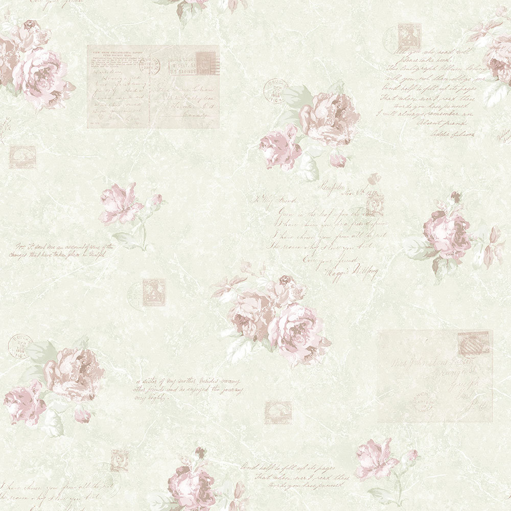 Ansonia Country Cottage Vintage Rose 10m x 53cm Wallpaper Roll