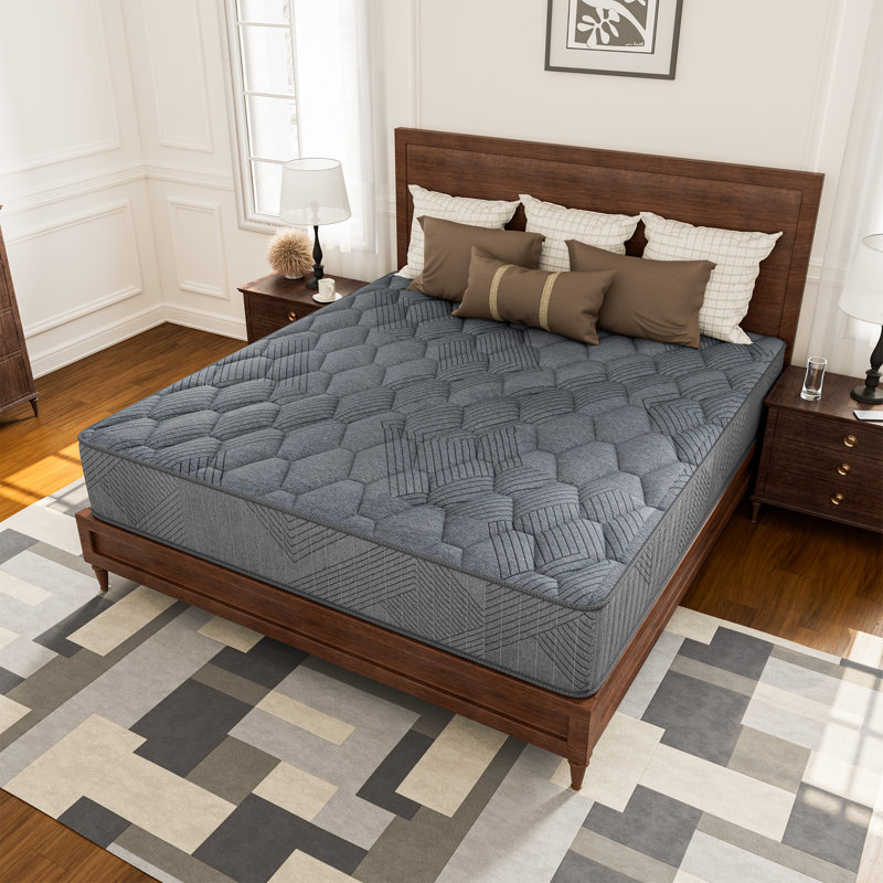 Peckover 8/10/12 in. Anti Static Firm Cooling Breathable Gel Memory Foam Hybrid Mattresses with CertiPUR-US, OEKO-TEX Certified Foam