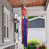 Oiseaux bleus/rouges/blancs