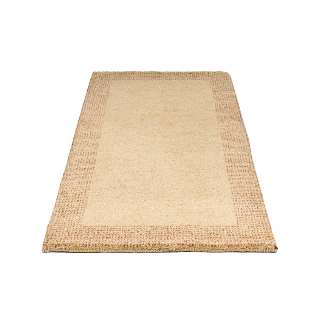 Handgeknüpfter Gabbeh Teppich - Indus - 140 X 70 Cm - Beige