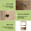 Meuble-lavabo simple avec plateau 18,14 po Spero
