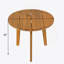 Table d'appoint ronde d'extérieur, table de bout en bois