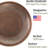 Limoges Copper Pedestal Birdbath
