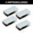 37-1/2 In W x 75 In H Tempered Glass Shower Panel with Long-Lasting Frosted Privacy Surface-115608245-115608246