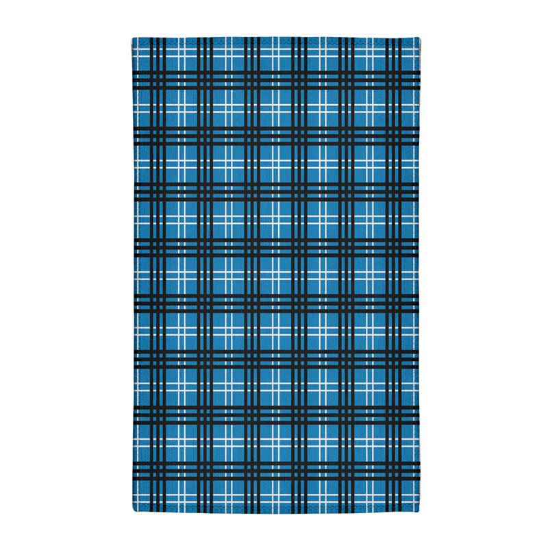 Tapis à carreaux bleu, Rectangle 3 pi x 5 pi