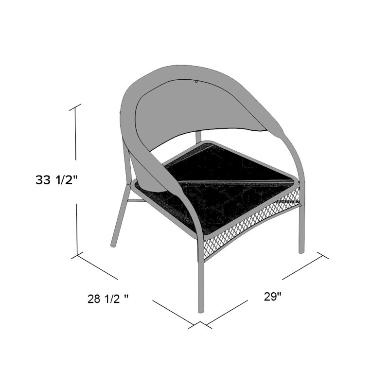 Fauteuils empilables Palmyra, Gris