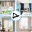 Delquan Matte Black Curtain Track/Rail