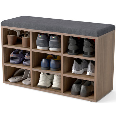 9 Pair Shoe Storage Bench