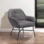 Fauteuil 25 po gris et noir