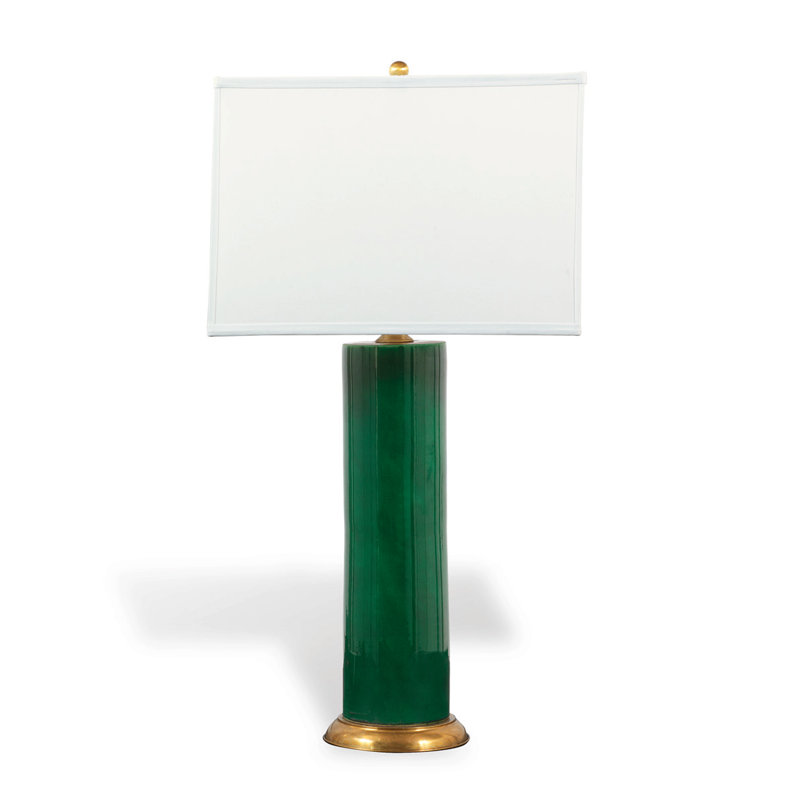 Melrose Porcelain Table Lamp, Emerald