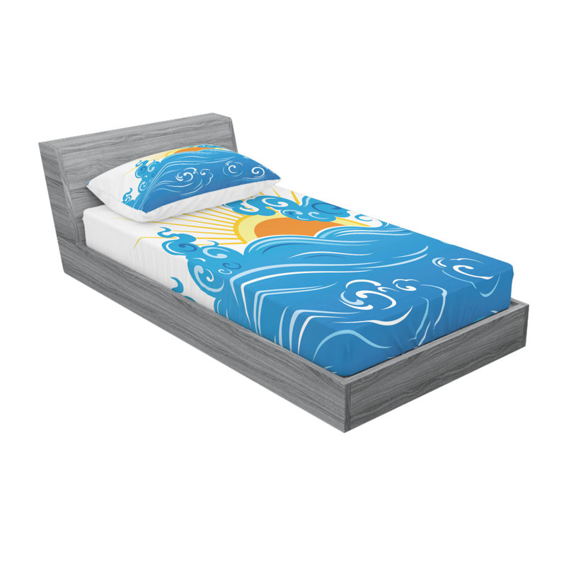Ensemble de draps incurvés, Ensemble de draps pour lit simple avec drap-housse