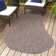 Ollin Modern Rustic Organic Curve Brown Indoor/Outdoor Rug