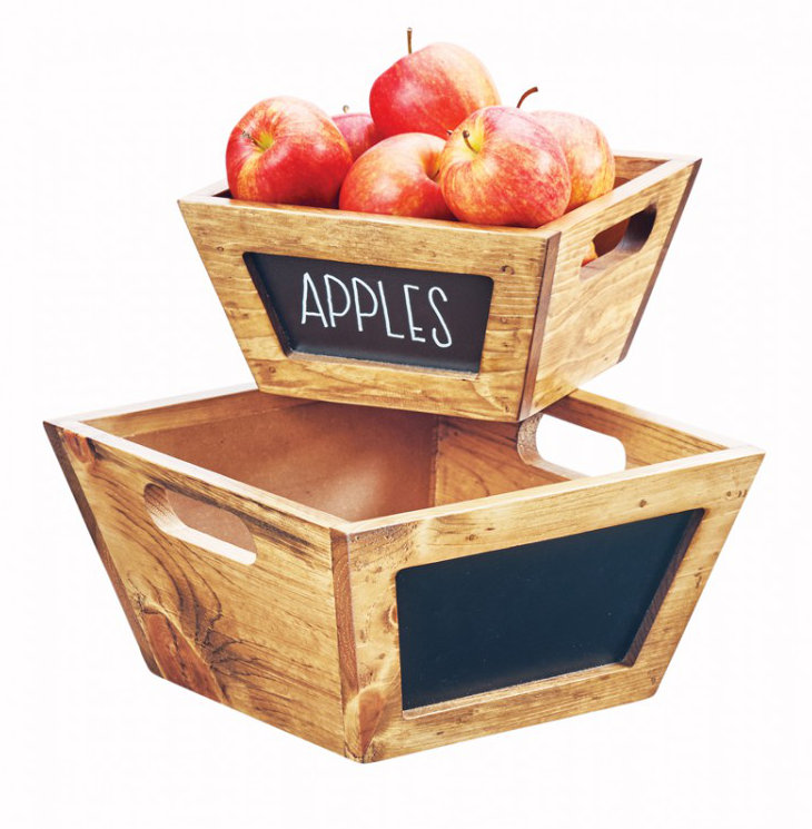 Madera Chalkboard Bowl, 4" H x 8" W x 8" D