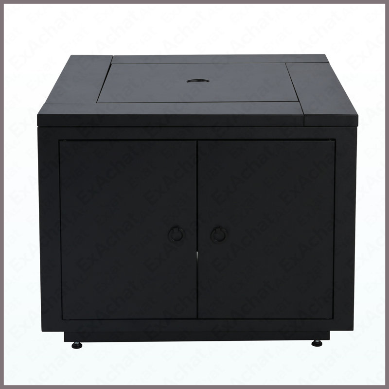 Table carrée en acier au propane 40000 BTU pour la cour extérieure
