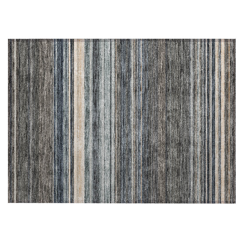 Chayden Washable Striped Indoor / Outdoor Rug, Rectangle 1'8" x 2'6"