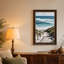 Toile en bois menant aux vagues de l'océan turquoise-1241807183