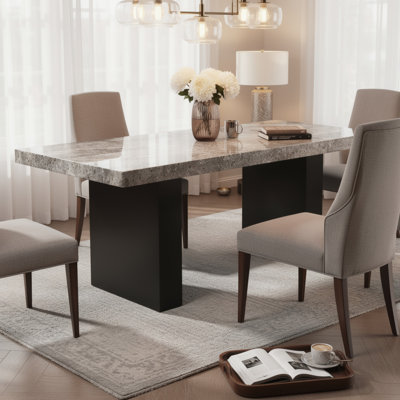 Banc de salle à manger Mali, siège rembourré, tissu gris tourterelle, brun foncé 40 po