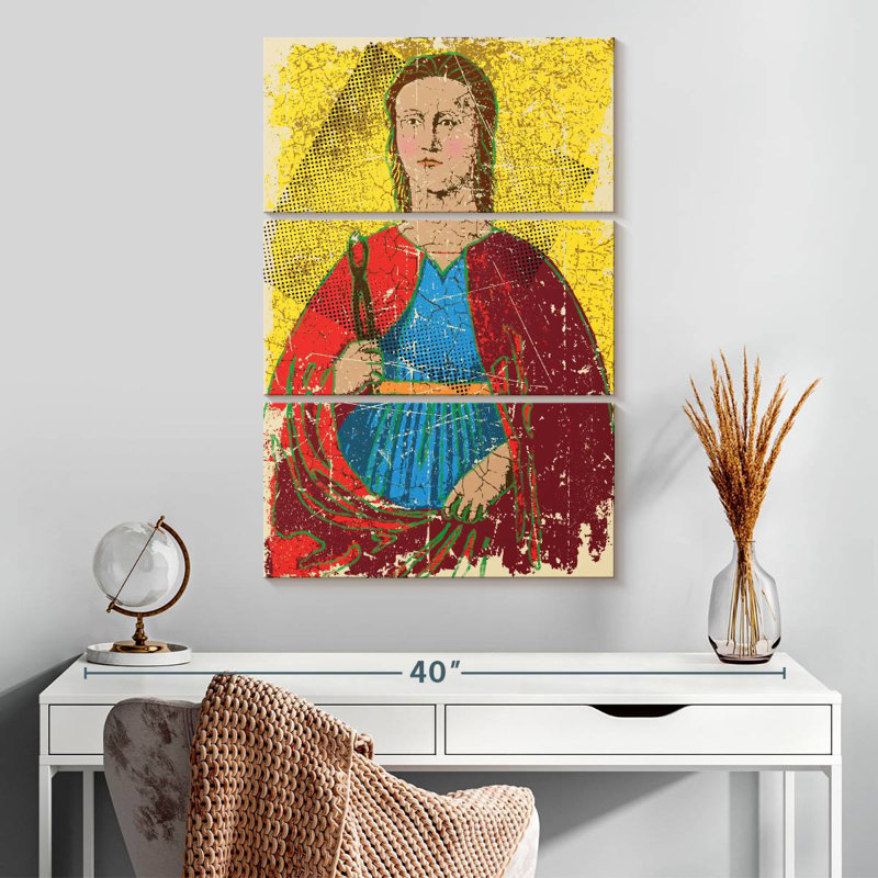 Leisha demi-teinte Saint Apollonia, H 32 po x l 20 po