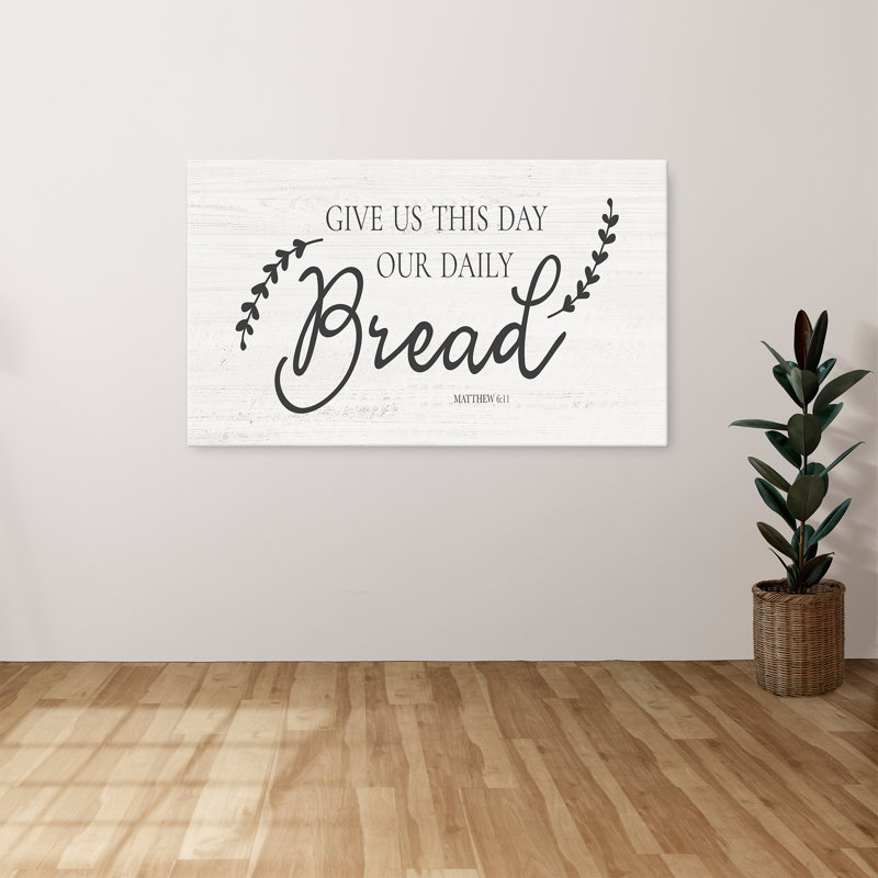 «Daily Bread» par CAD Designs, reproduction sur toile, H 24 po x l 40 po x P 1,5 po