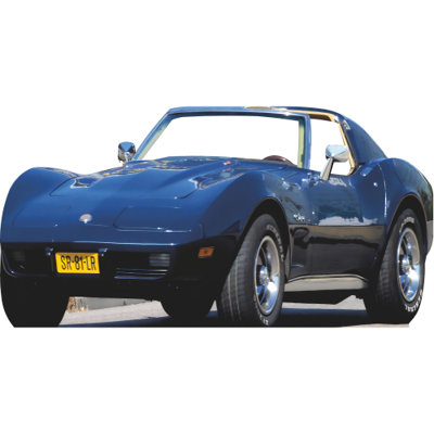 SS11272 Support de voiture de sport Vet Sports 70s en carton découpé debout