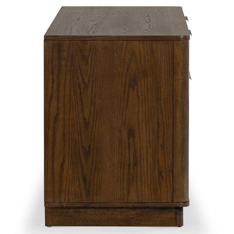 Gabrietta Media Console TV Stand, Medium Oak