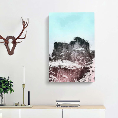 Mountain Vibes In Abstract - Wrapped Canvas