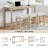 4 Piece Bar Table Set (Light Oak)