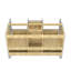 Base de meuble-lavabo double 60 po en bois massif sans lavabo-102403971