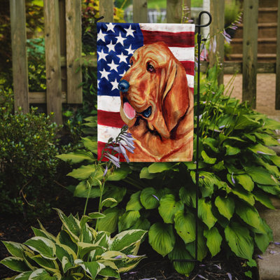 Double Sided 15'' H x 11'' W Polyester Independence Day Garden Flag