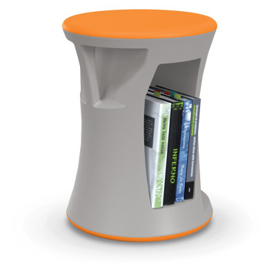  Hierarchy Flipz Orange Stool with Rocking and Stationary Seating