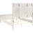 Copper Cream White Wood Queen Panel Bed