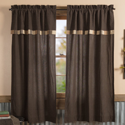 Paire de rideaux obscurcissant avec passe-tringle 100% coton Kettle Grove