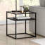 Glass Top Frame End Table
