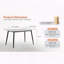 Grande table rectangulaire avec base en métal solide et moderne