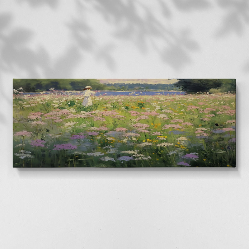 Botanical Series-CLXVI- Toile tendue avec châssis - Prêt à accrocher, H 12 po x l 30 po