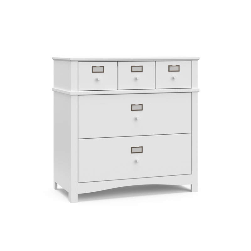 Clara 3 Drawer Customizable Chest, White
