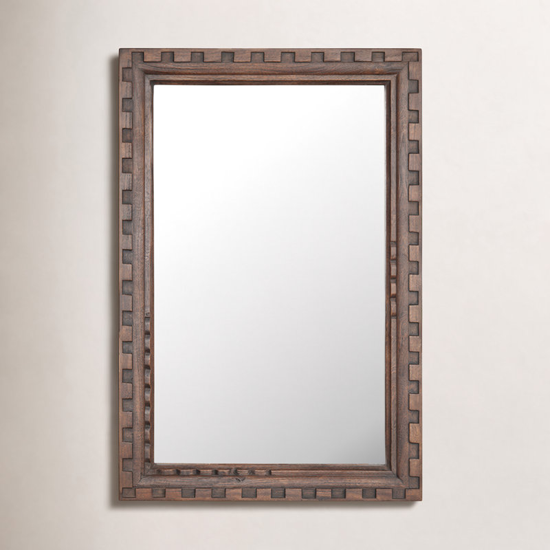Miroir Holland grand brun