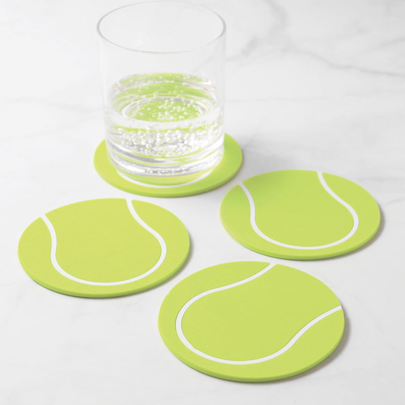 Silicone Round 4 Piece Coaster Set