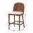 Aafrin Solid Wood 23'' Acacia Wood and Seagrass Counter Stool