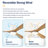 52'' 3 - Blade Modern Solid Wood Ceiling Fan With Remote Control And Light Kit-1539869418-1539869417
